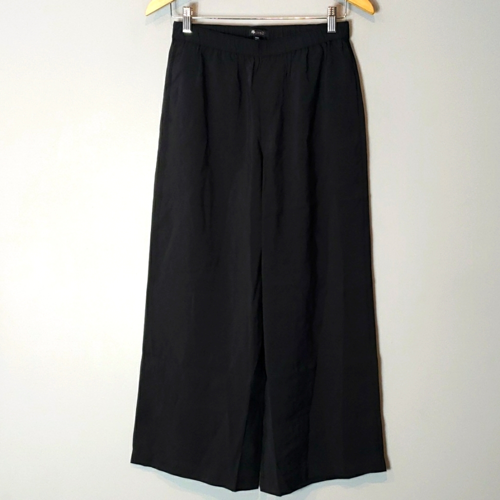 NWT Madewell Black Wide-Leg Pant Softdrape XXLT NP409